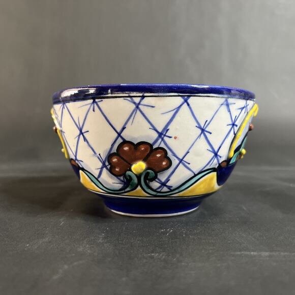 Talavera Pottery Bowl Made in Mexico 6 Inch Hand Painted Ceramic Dish - Picture 7 of 12